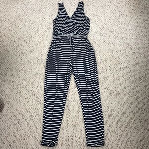 Copper Key Striped Jumpsuit | Stretchy | Small